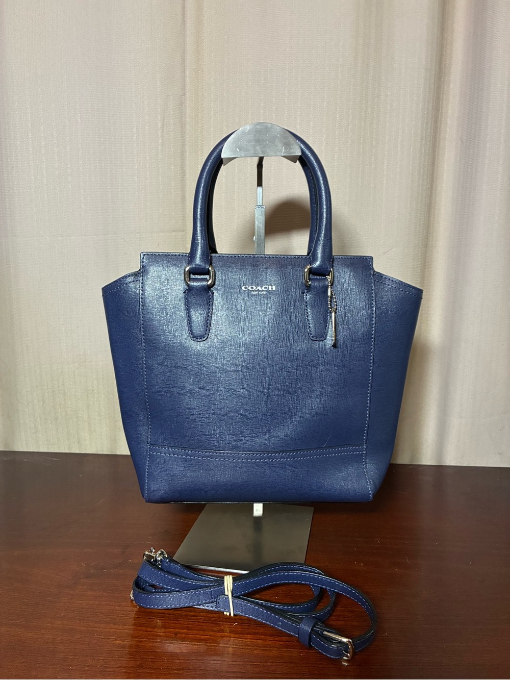 Coach Mini Tanner Navy Crossbody